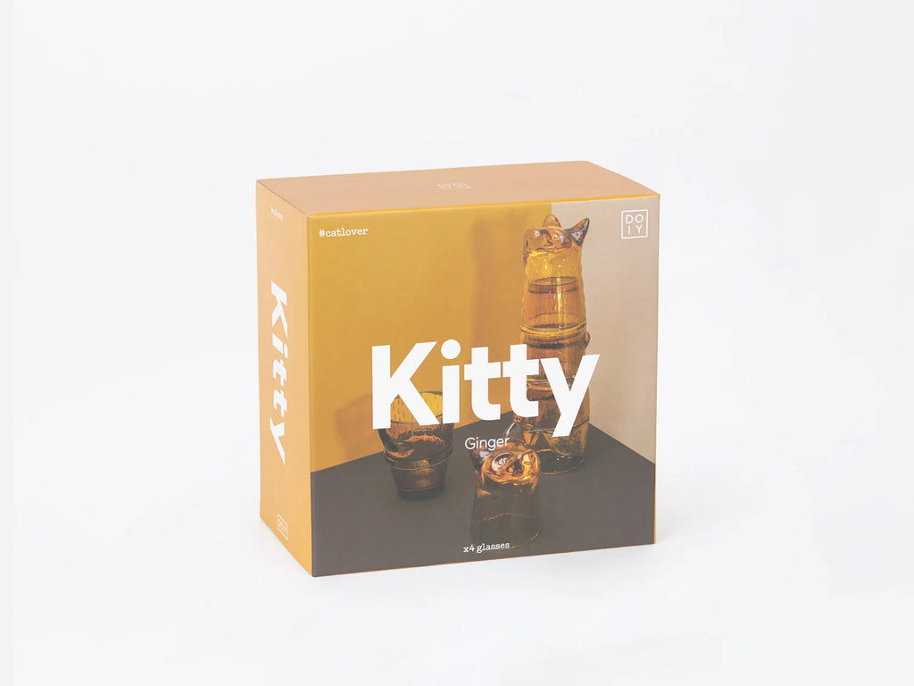 Kitty Stackable Glasses Ginger
