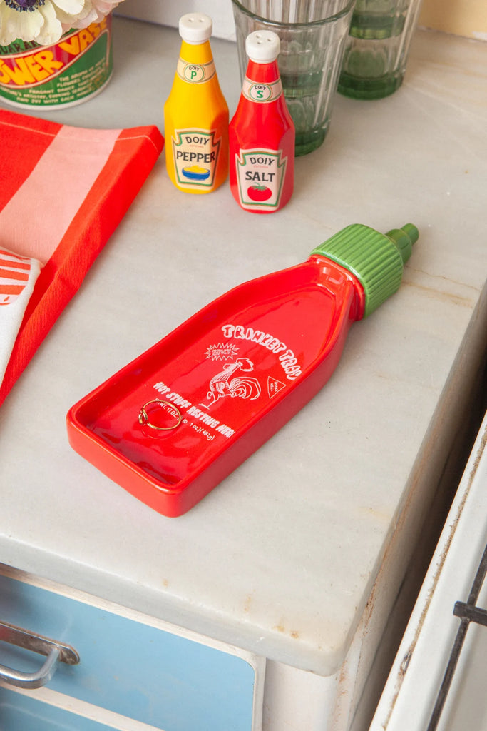 Corner Shop Trinket Tray Sriracha