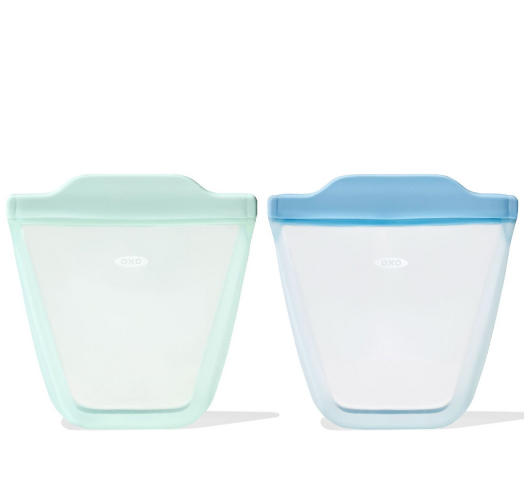 Silicone Reusable Bag: 2-Piece Stand-Up Cup Set