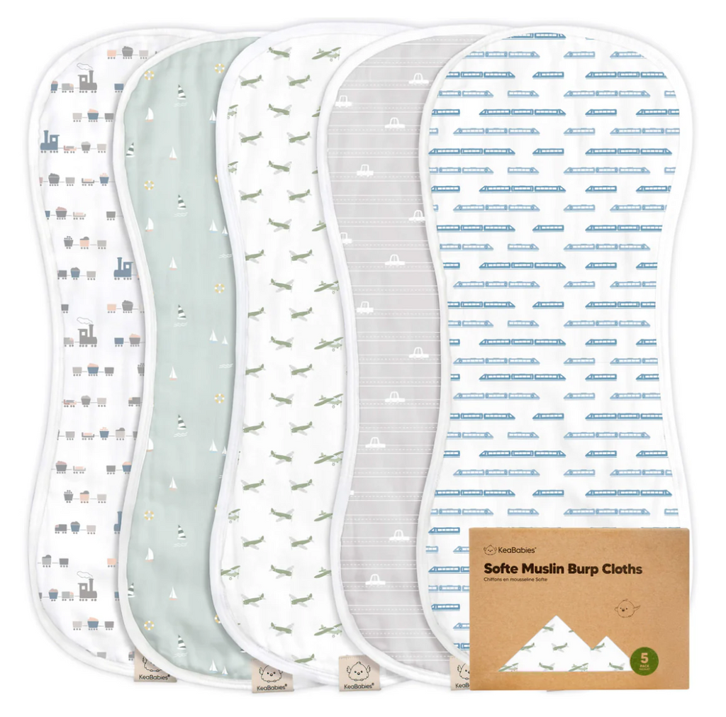 5-Pack Urban Burp Cloths