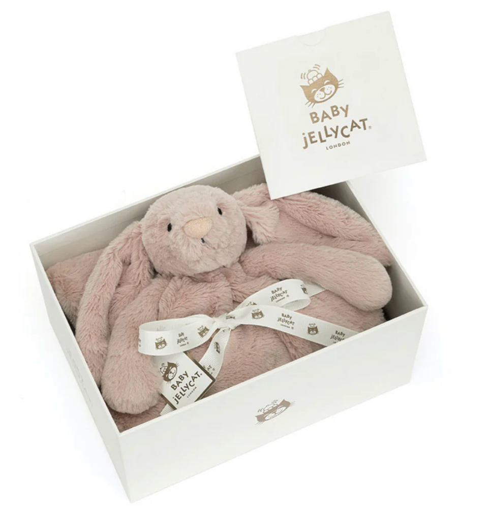 Bashful Bunny Rosa Blankie