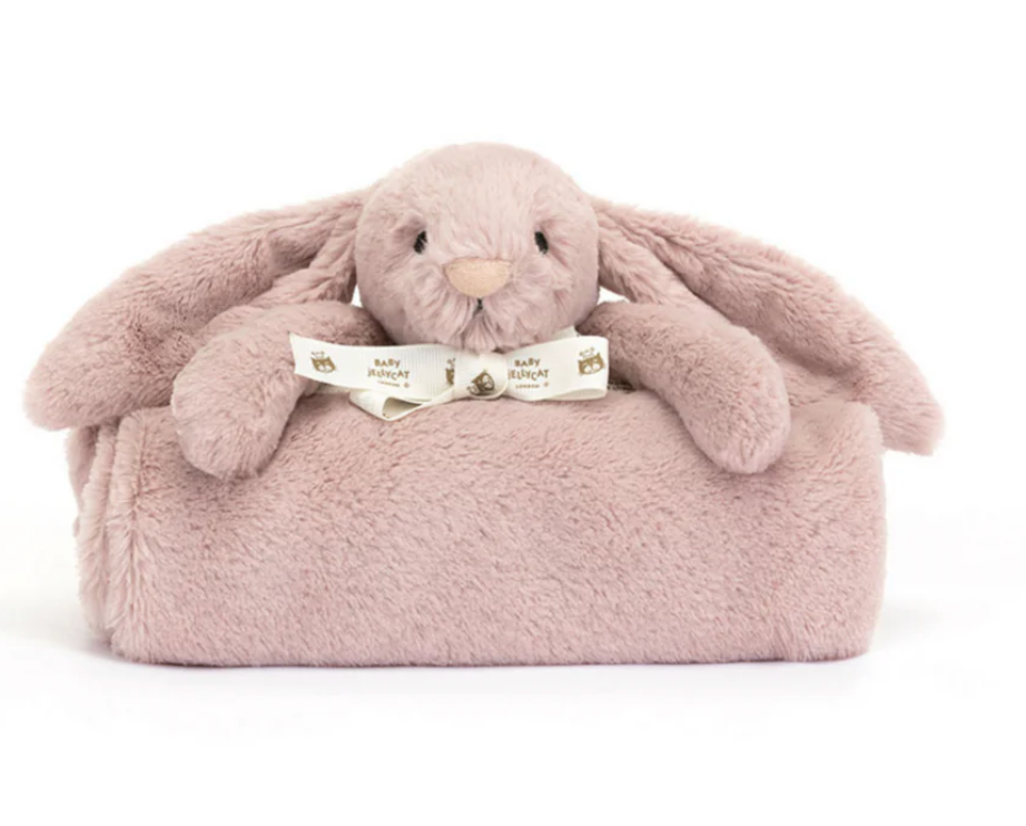 Bashful Bunny Rosa Blankie