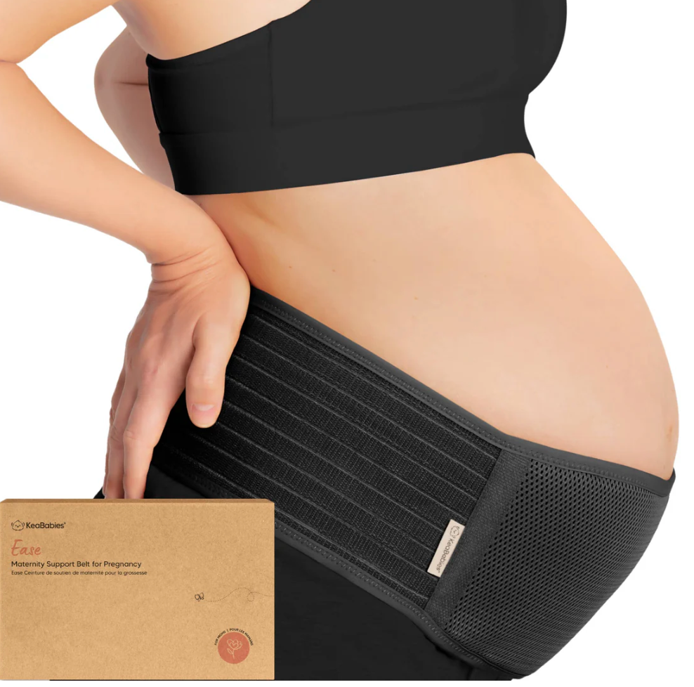 KeaBabies Maternity Support Belt (Midnight Black): M/L