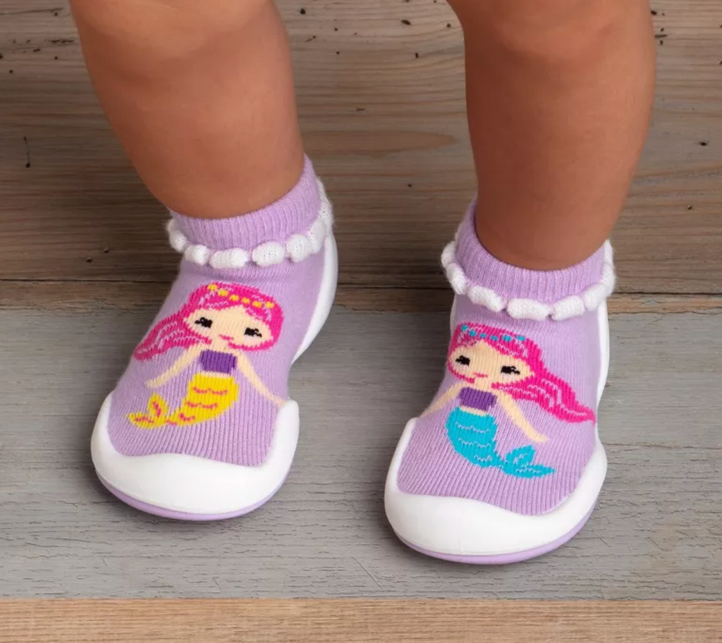 Komuello first walker baby socks shoes- Mermaid Sisters