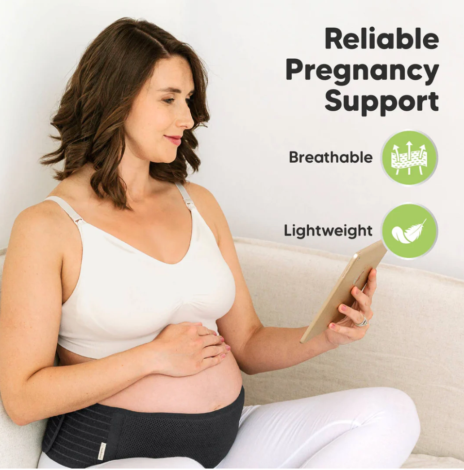 KeaBabies Maternity Support Belt (Midnight Black): M/L