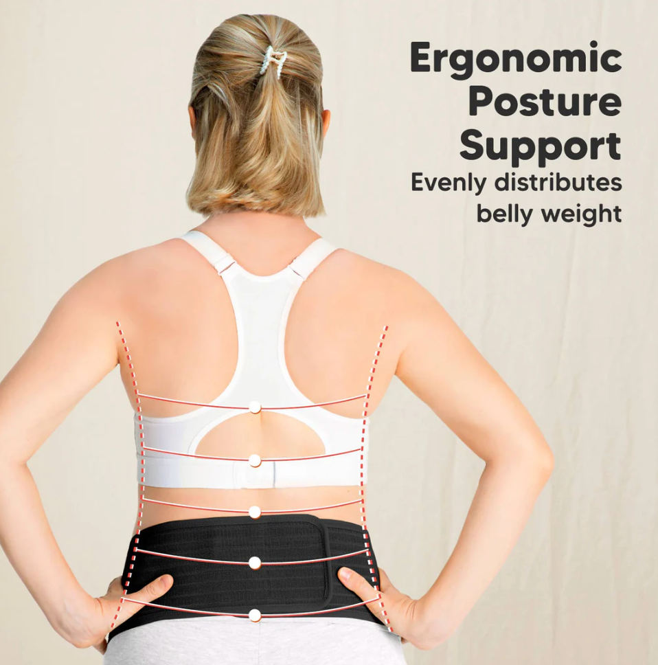 KeaBabies Maternity Support Belt (Midnight Black): M/L