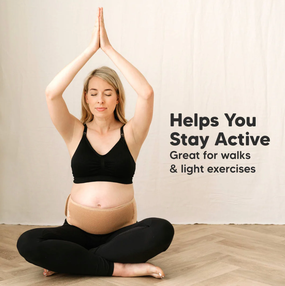 KeaBabies Maternity Support Belt (Midnight Black): M/L