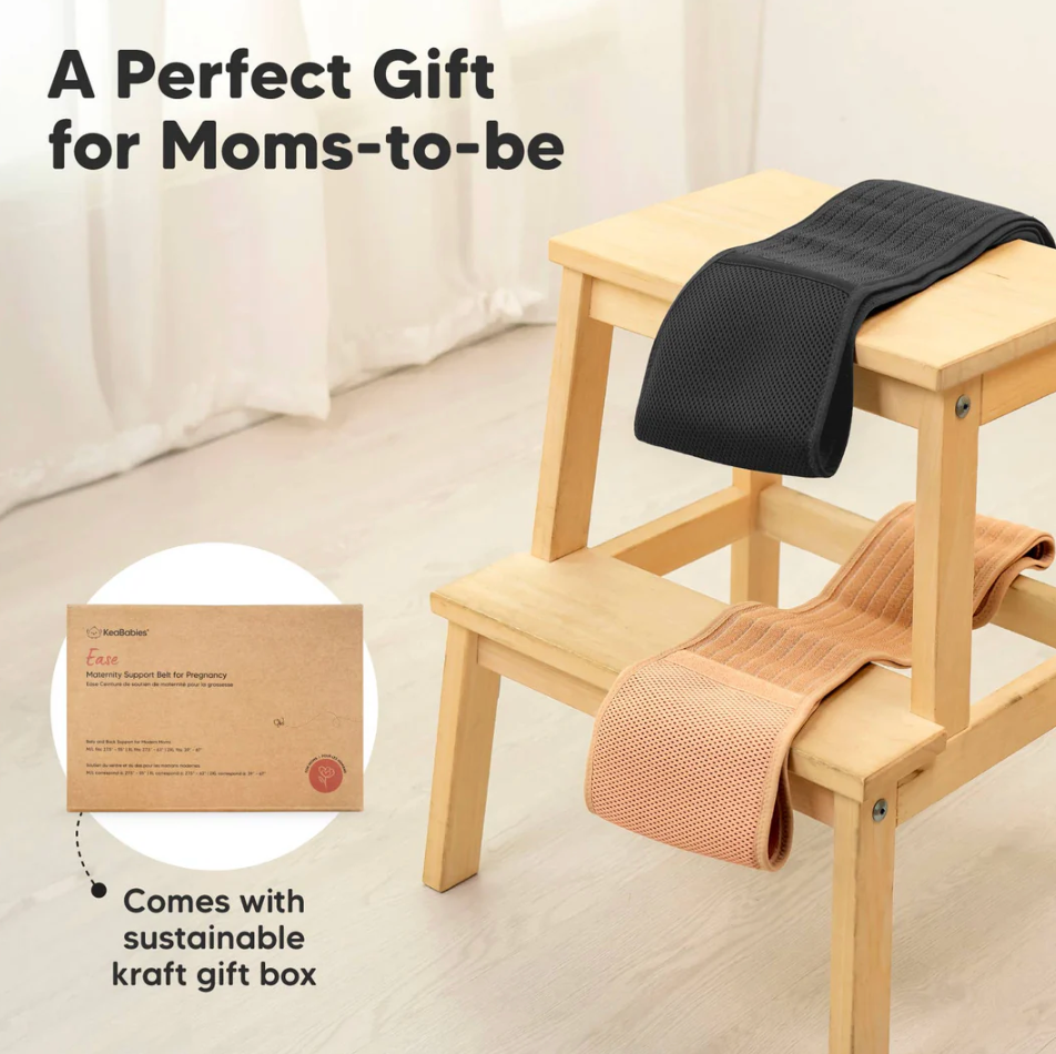 KeaBabies Maternity Support Belt (Midnight Black): M/L