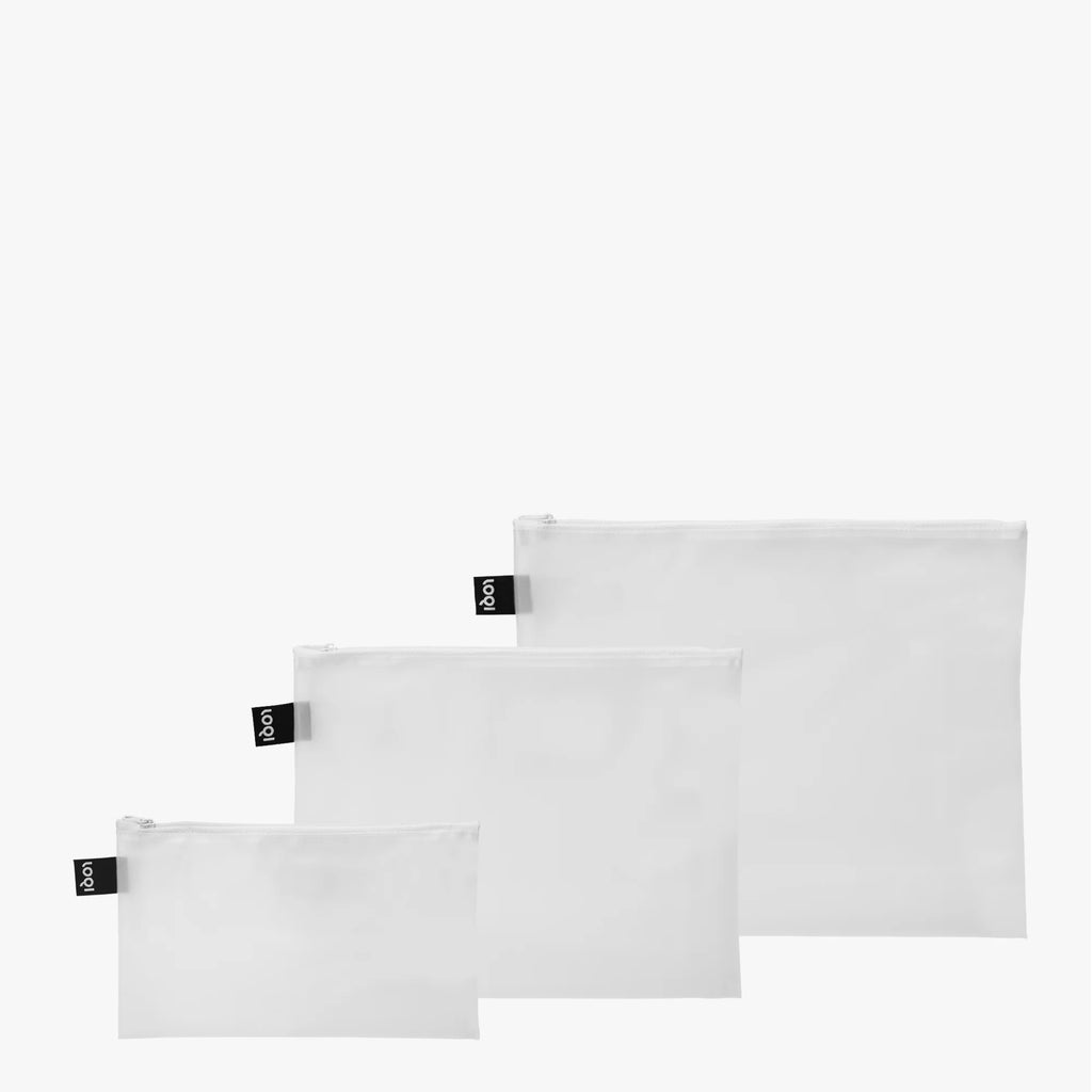 Milky Transparent Zip Pockets