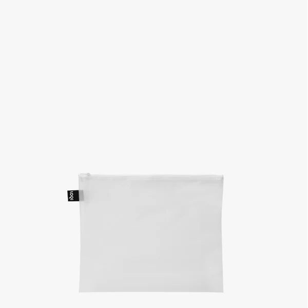 Milky Transparent Zip Pockets