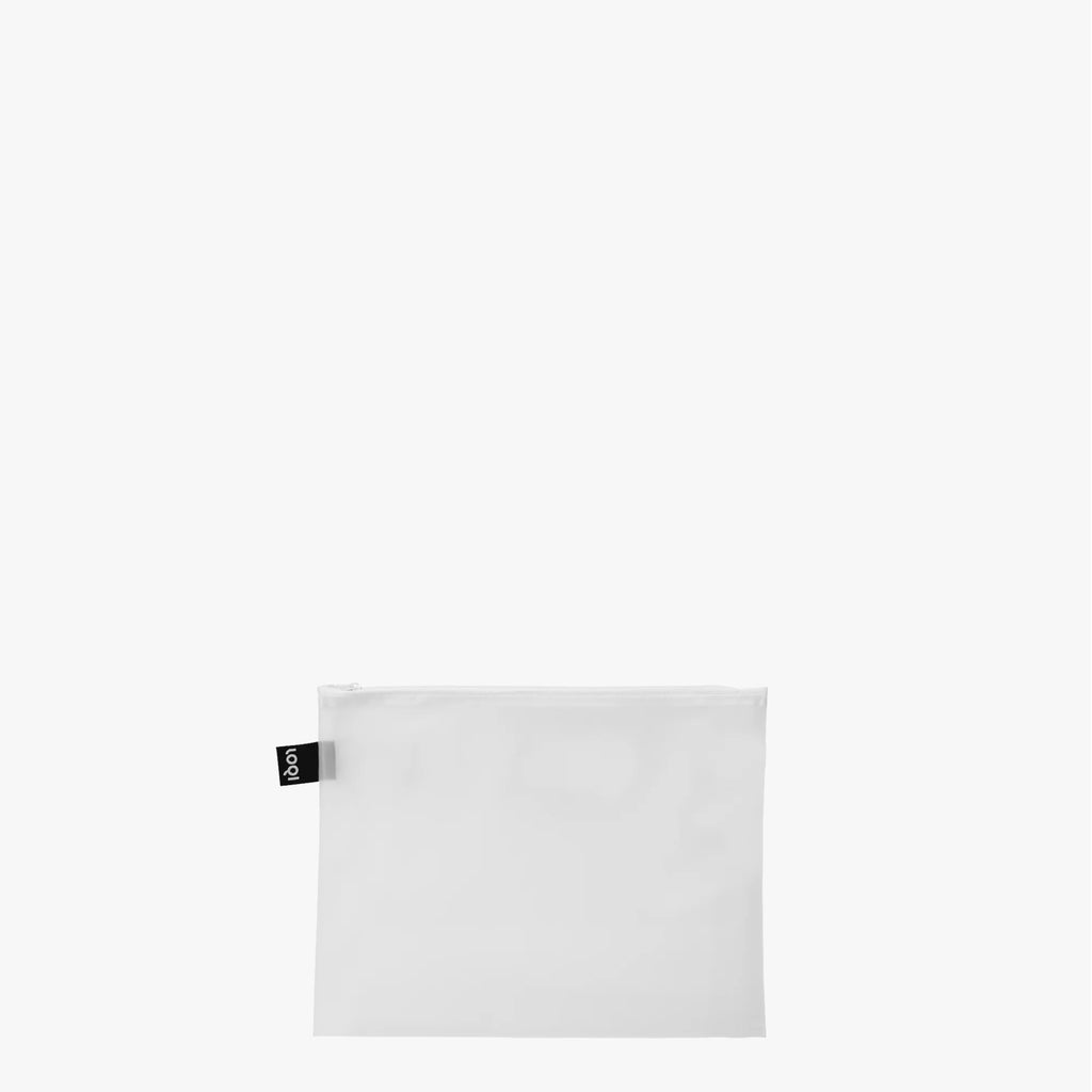 Milky Transparent Zip Pockets