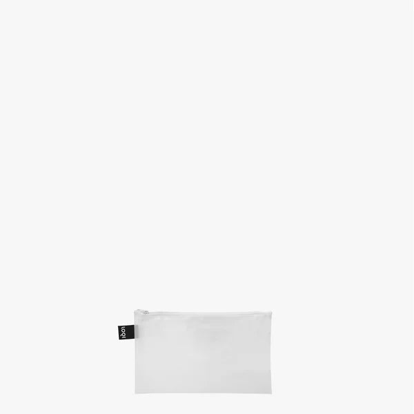 Milky Transparent Zip Pockets