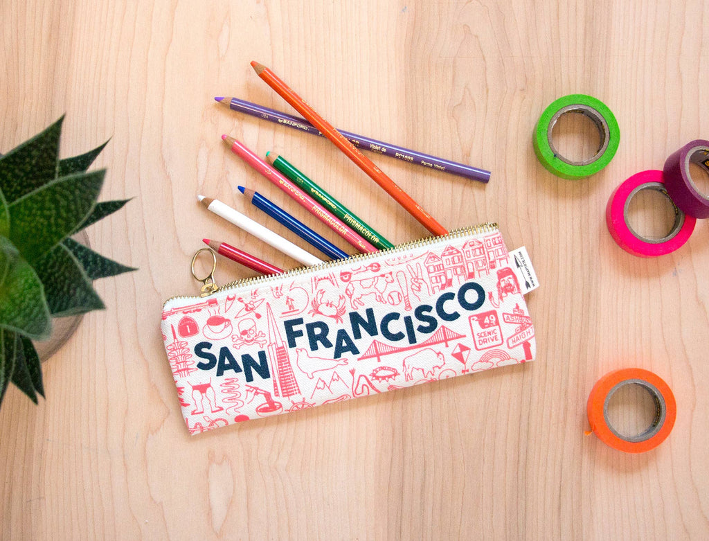 San Francisco Pencil Pouch: Natural