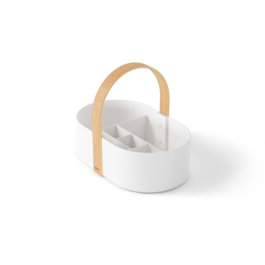 Bellwood Caddy: White-Natural