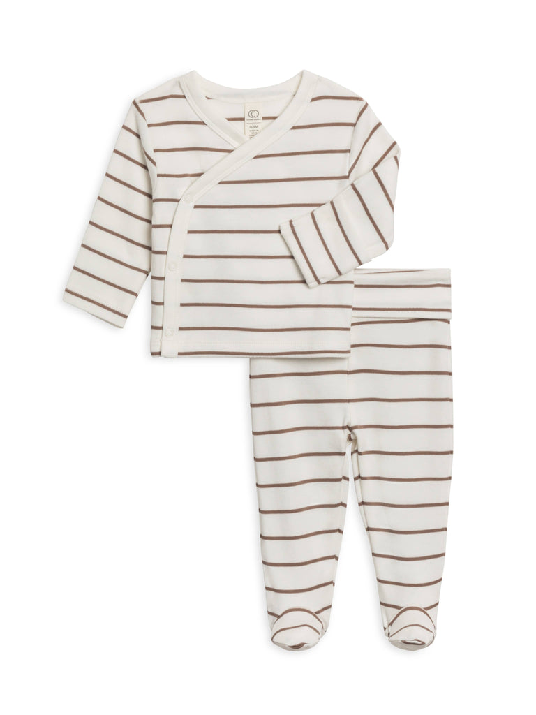 Pant Set Stripe/Taupe: NB