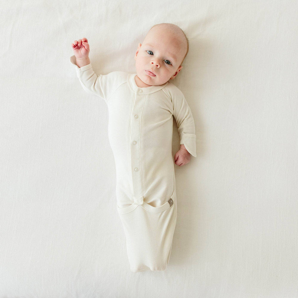 24 Hour Convertible Sleeper Baby Gown - Cloud