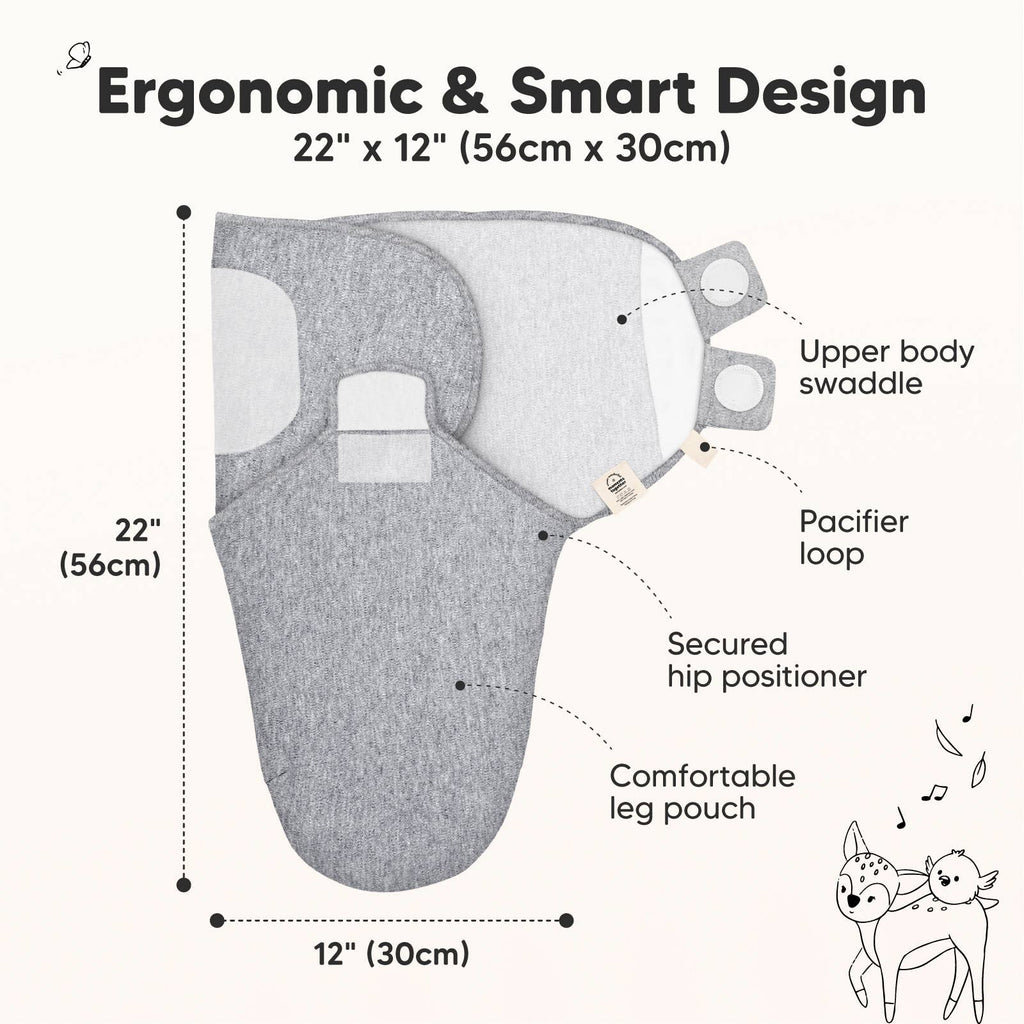 Soothe Infant Swaddle Wraps 3pk