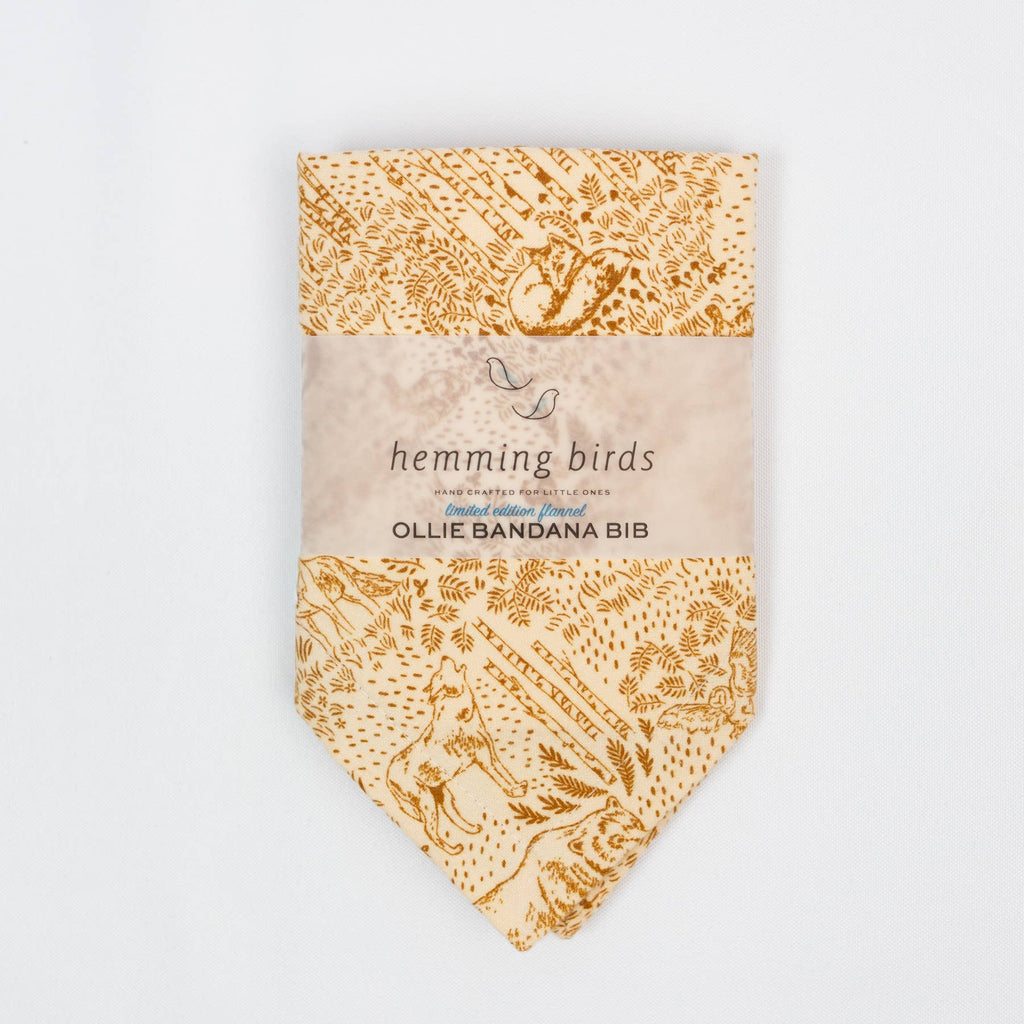 Ollie Bandana Bib - Woodland