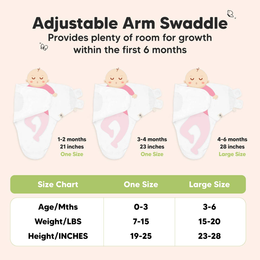 Soothe Infant Swaddle Wraps 3pk