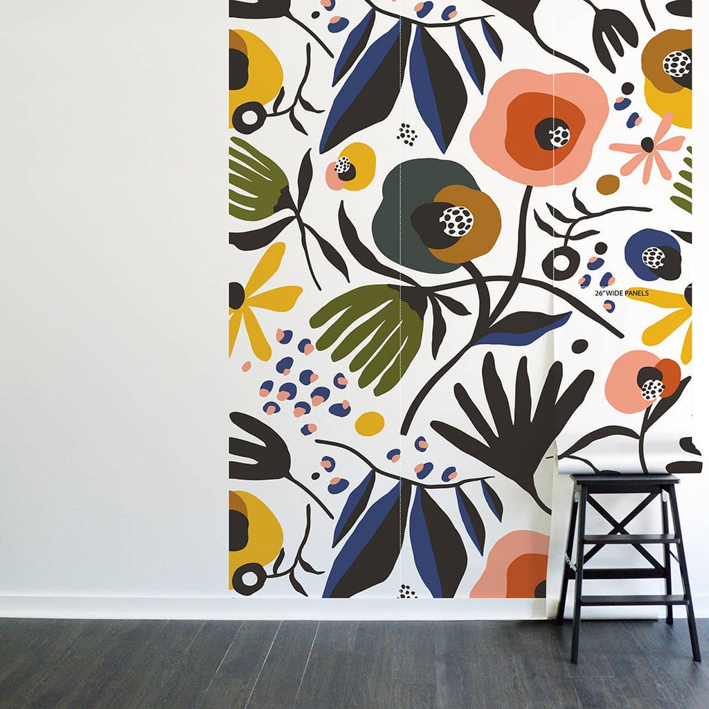 Secret Garden Peel and Stick Wallpaper Mural, 108" x 78"