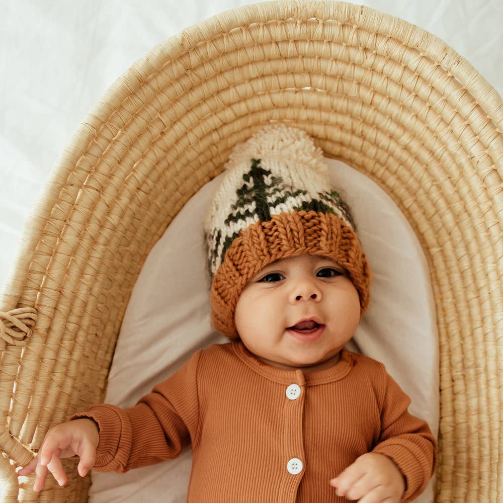 Forest Knit Beanie Hat Baby & Kids: XS (newborn)