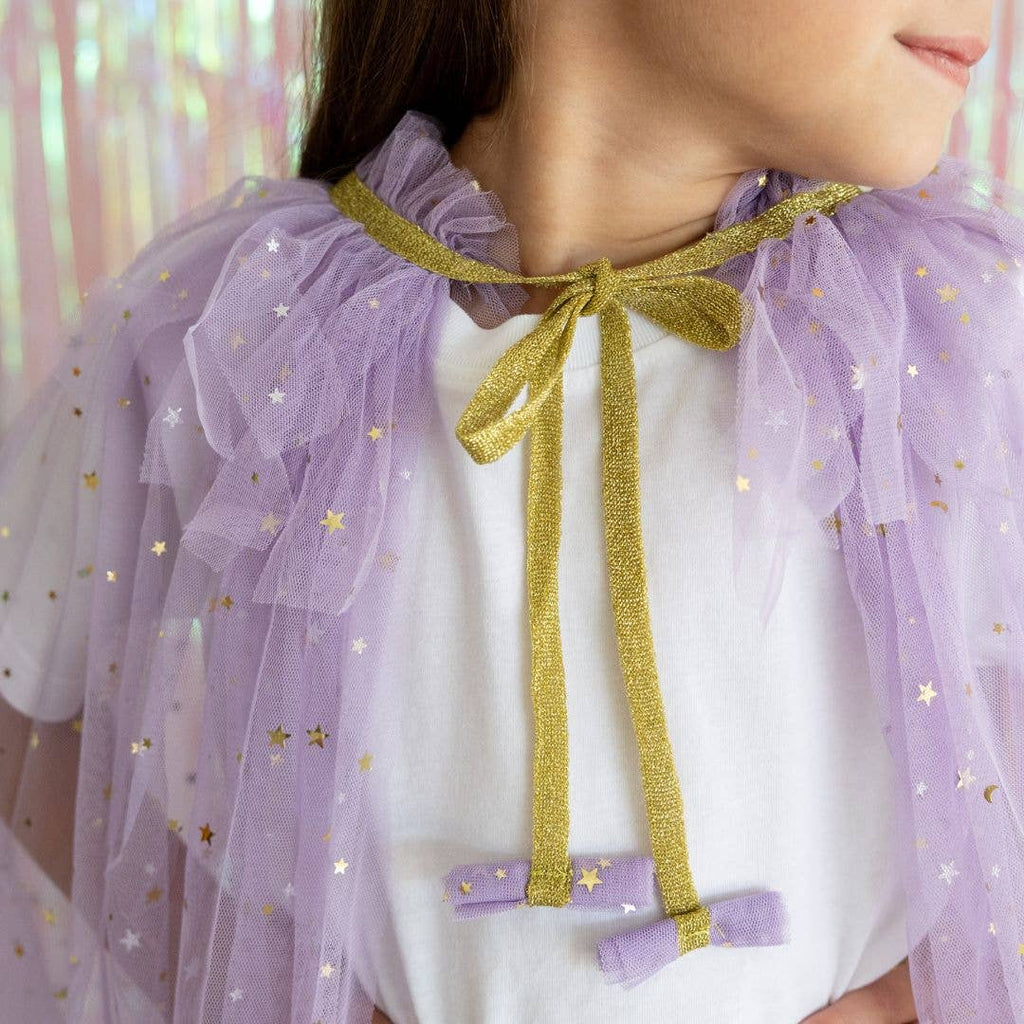 Lavender Star Cape - Kids Dress Up Cape