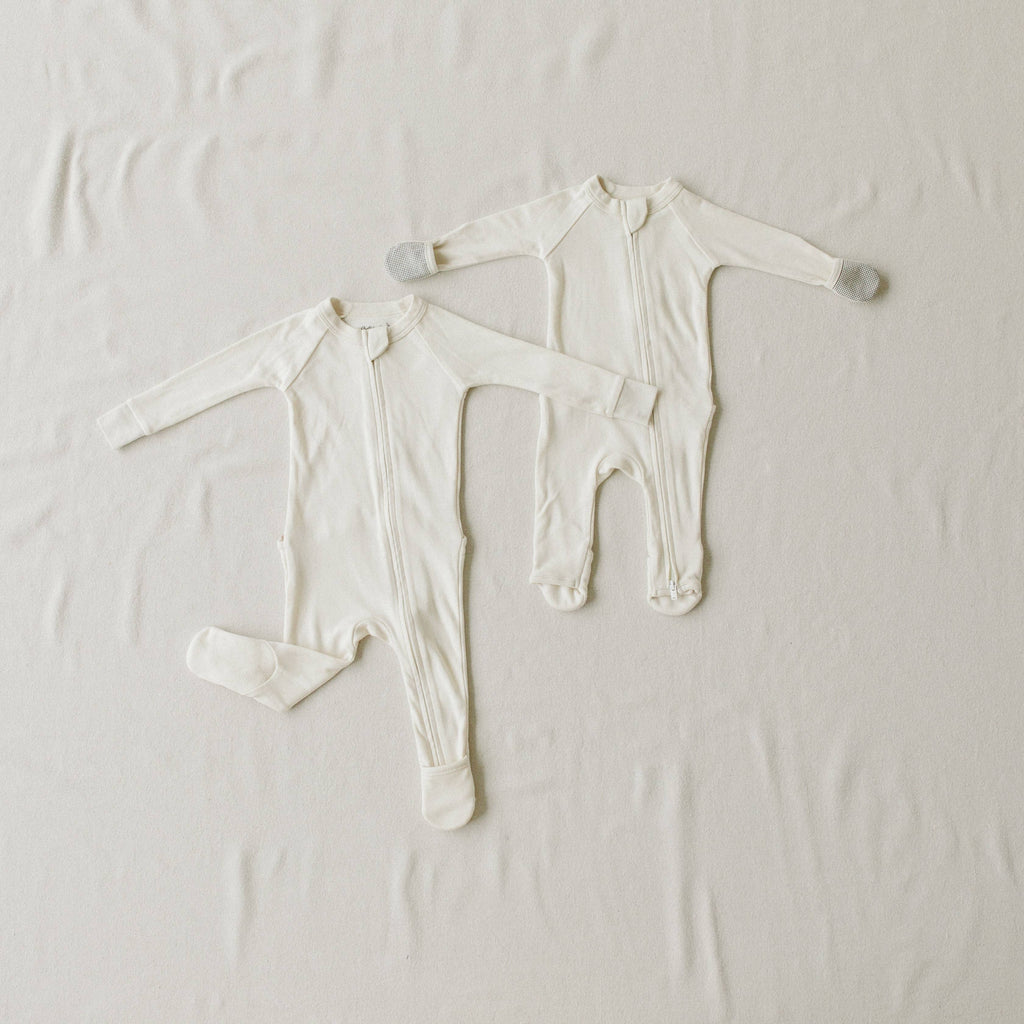 Grow With You Footie + Snug Fit - Cloud