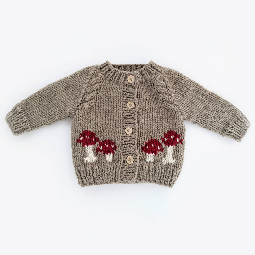 Mushroom Pebble Cardigan Sweater Baby & Toddler: 12-18 months