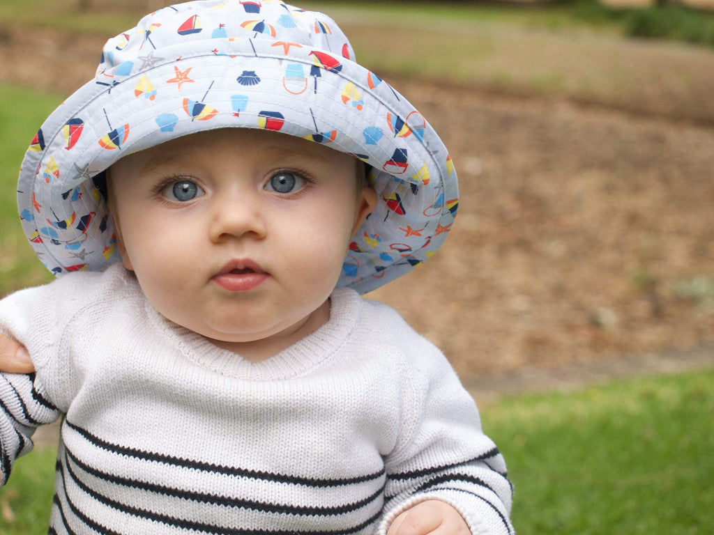 Sun Hats UPF 50+ Pure Cotton with Toggle for Baby and Kids