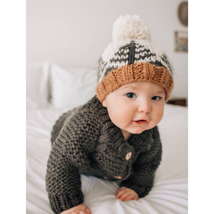 Loden Garter Stitch Cardigan Sweater Baby & Toddler: 0-6 months