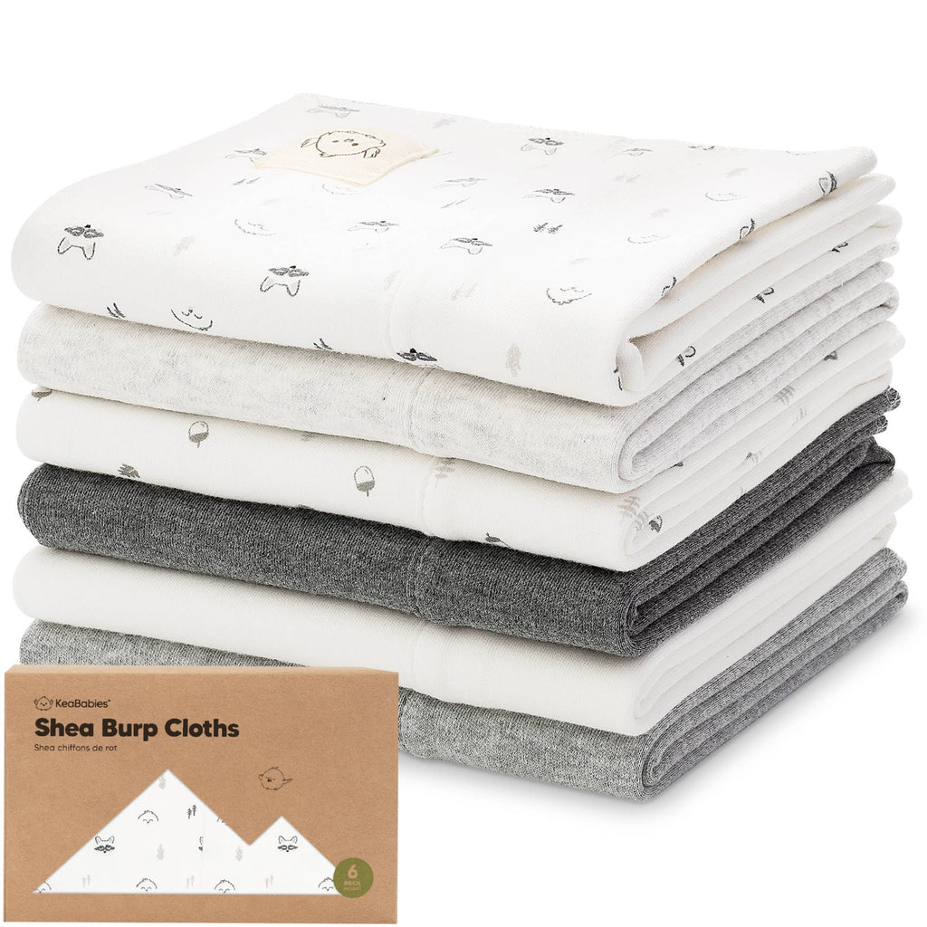 Keababies Shea Burp Cloth 6pk: Neutrals