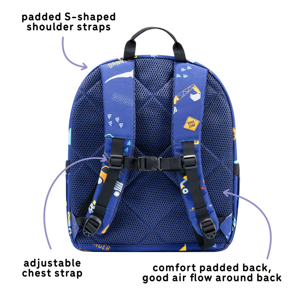 Ethan Backpack-Blue Dinosaur