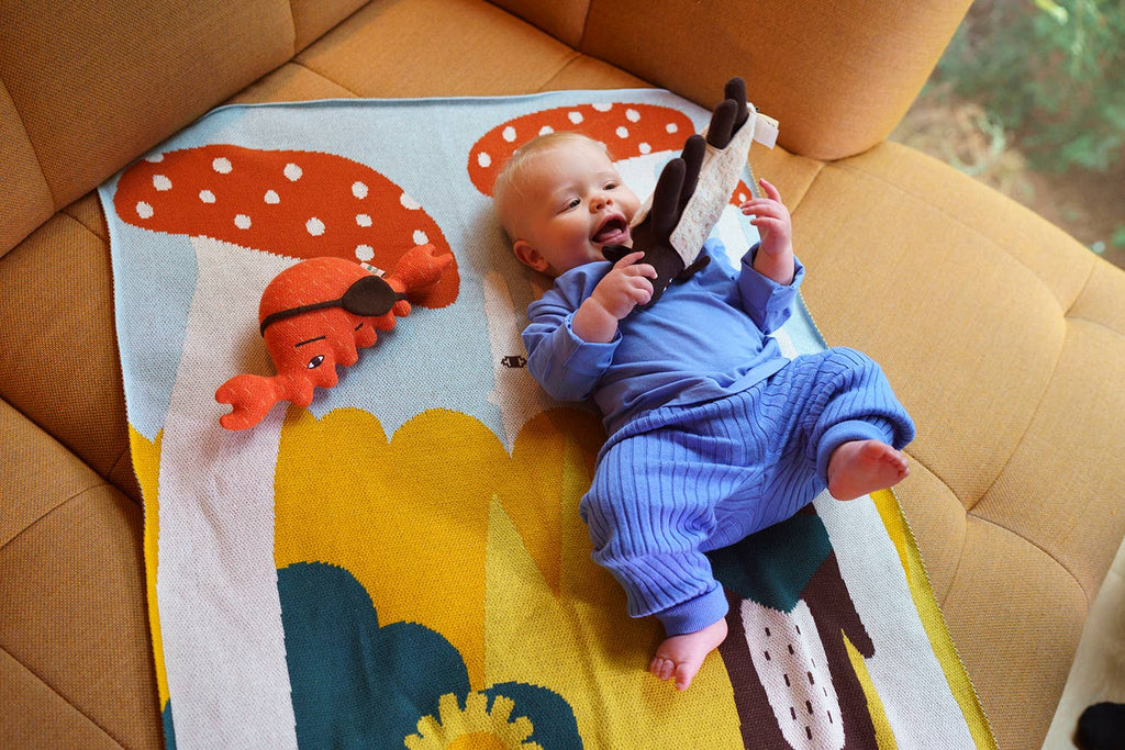 Trees & Creature Cotton Mini Blanket
