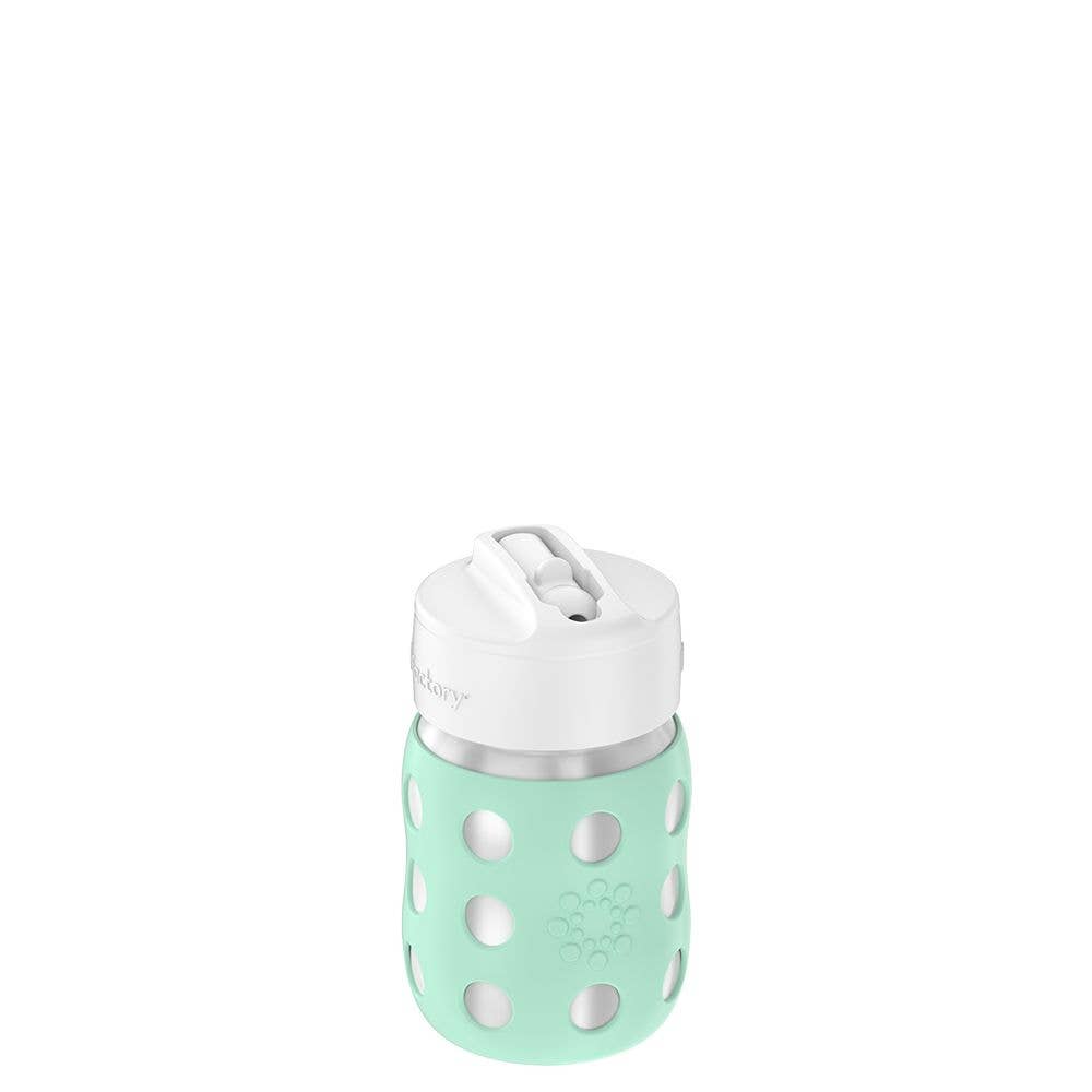 8oz Stainless Steel Baby Bottle Straw Cap