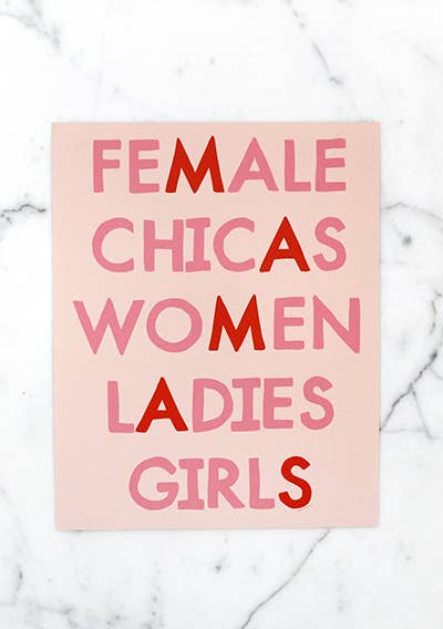 MAMAS - Girls, Ladies, Female, Women, Chicas Art Print