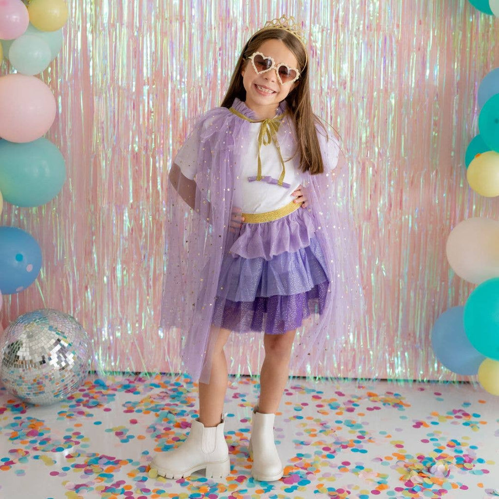 Lavender Star Cape - Kids Dress Up Cape