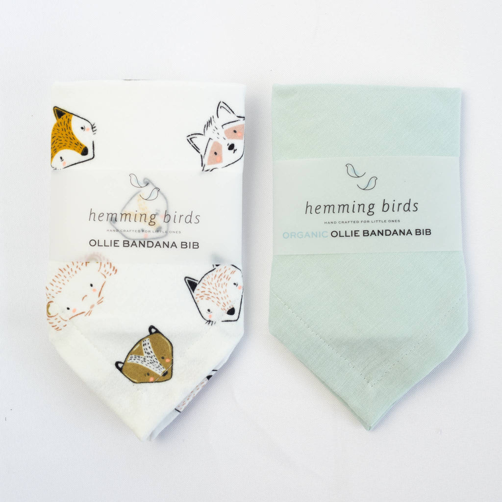 ORGANIC Ollie Bandana Bib - Seamist
