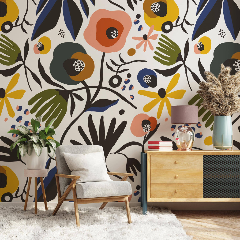 Secret Garden Peel and Stick Wallpaper Mural, 108" x 78"