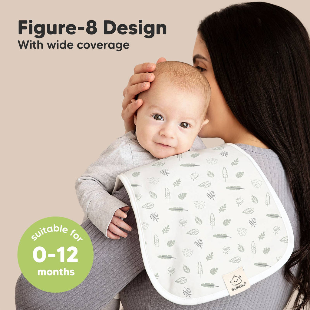 KeaBabies 5-Pack Urban Burp Cloths: Wilderness