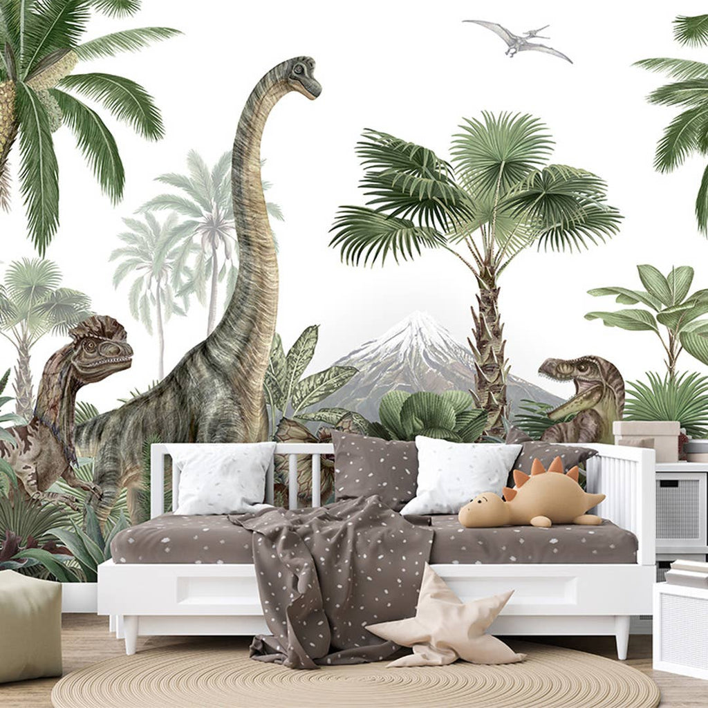 Dino Island Peel and Stick Wall Mural, 8' x 13'