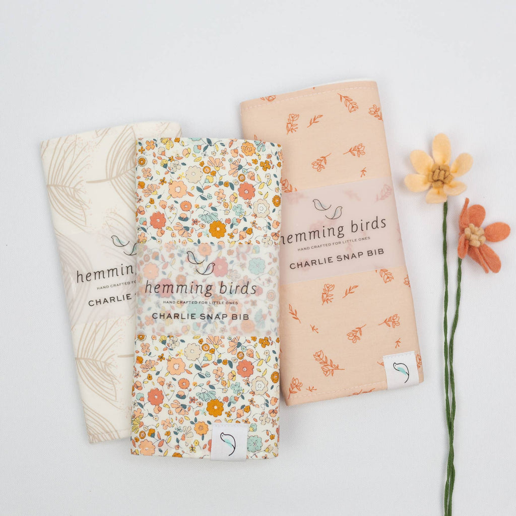 Charlie Snap Bib - Sweet Briar