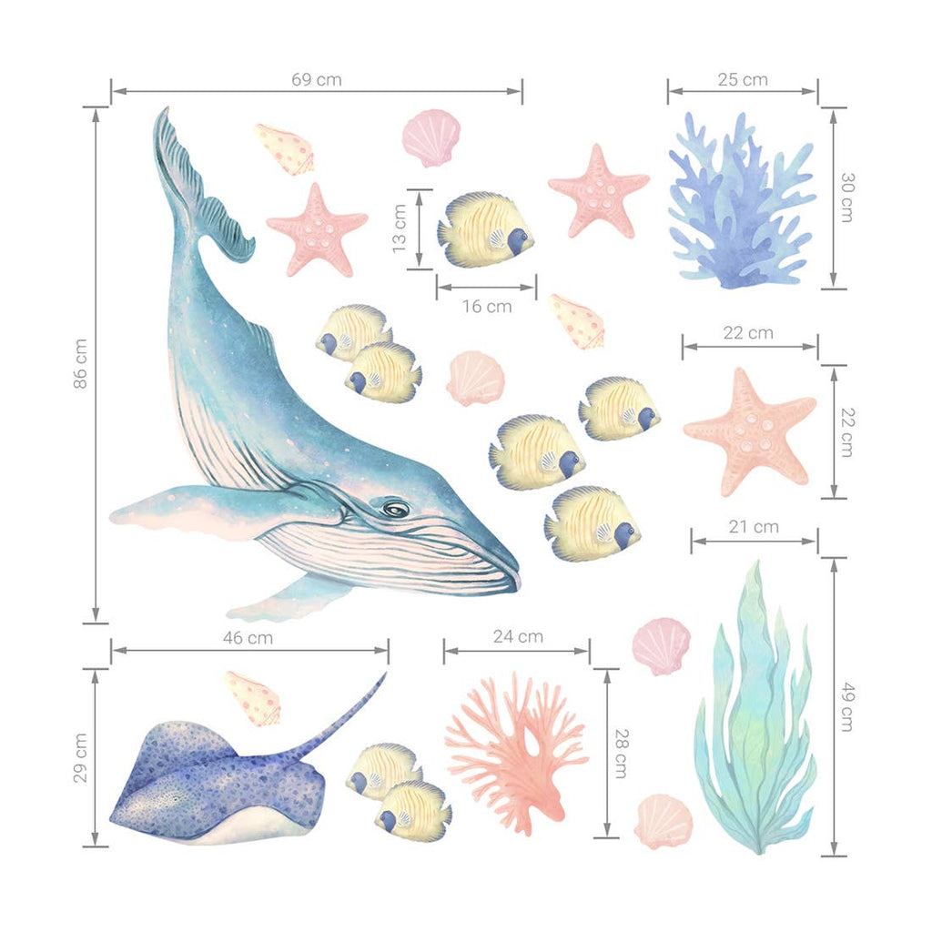 Wall Sticker | Ocean Animals I