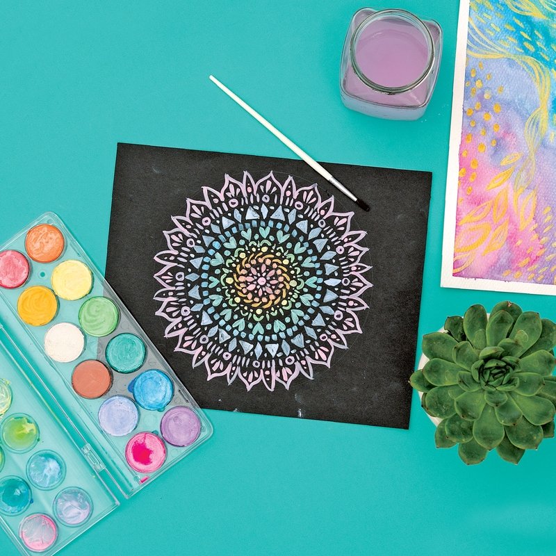 chroma blends watercolor paint set - pearlescent