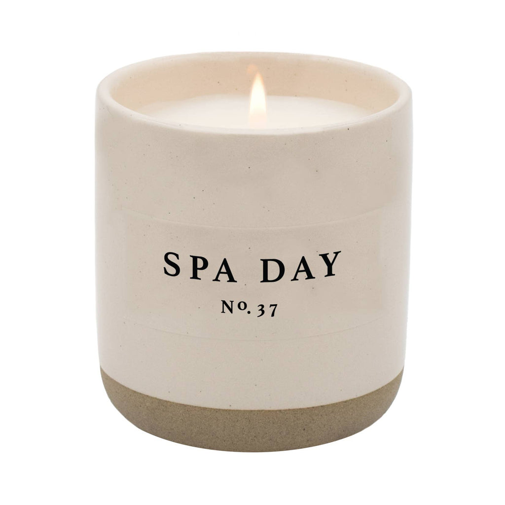 Spa Day Soy Candle | Stoneware Candle Jar