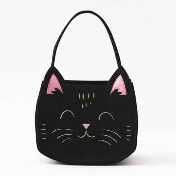 Black Cat Felt Tote