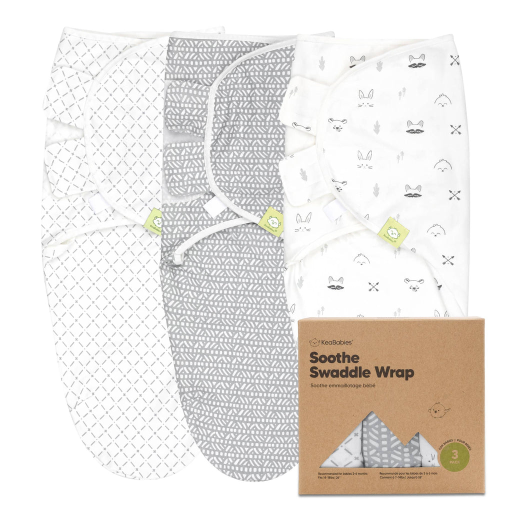 Soothe Infant Swaddle Wraps 3pk