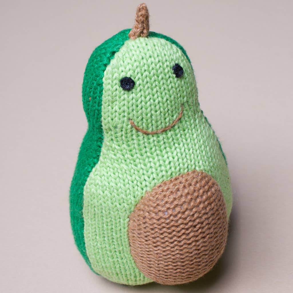 Organic Baby Toy - Avocado Rattles (Handmade)