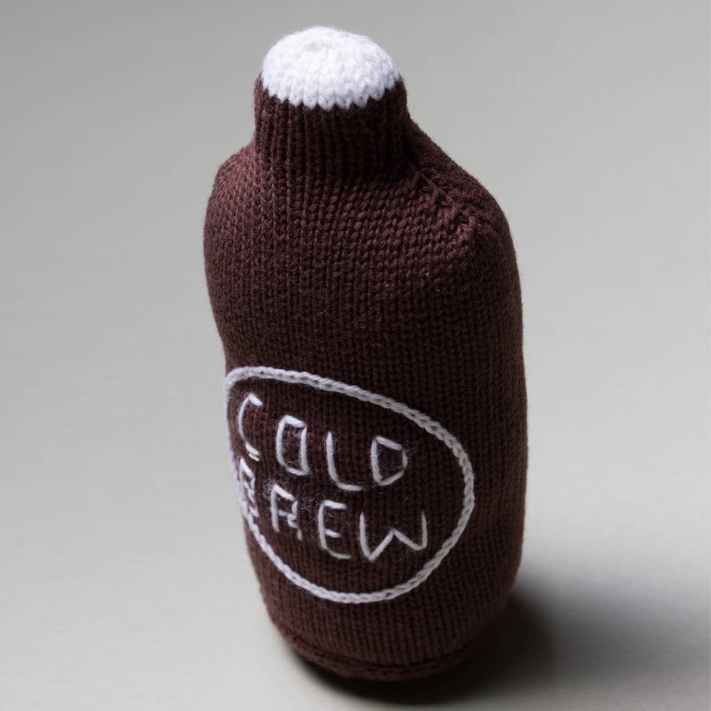Organic Baby Toy - Cold Brew Coffee Rattle (Handmade)