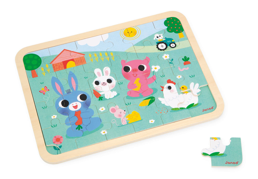 Wooden Farm Spot-the-Difference Puzzle