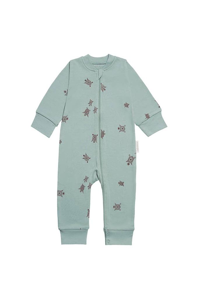 HAWKSBILL: Organic Romper/Jumpsuit-Turtle print